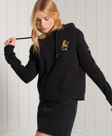 Superdry Korte Military hoodie met logo