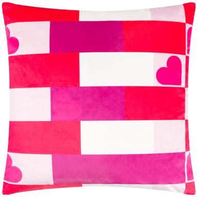 Heya Home Big Love Velvet Polyester Filled Cushion