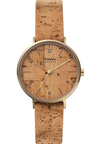 Skagen Aaren Naturals dameshorloge Bruin SKW2974