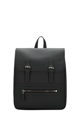 OIL TANNED LEATHER FLAP OVER BACKPACK