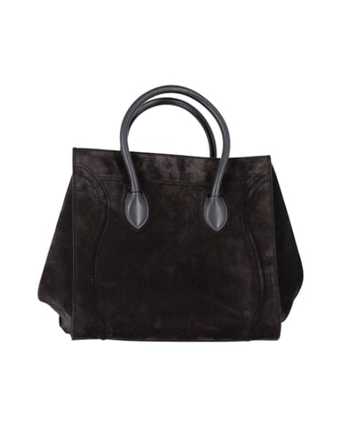 Celine Luggage Phantom Medium Bag in Black Suede