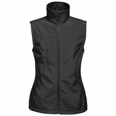 Regatta - Dames Octagon II 3 Lagen Afdrukbare Softshell Bodywarmer (Zwart)