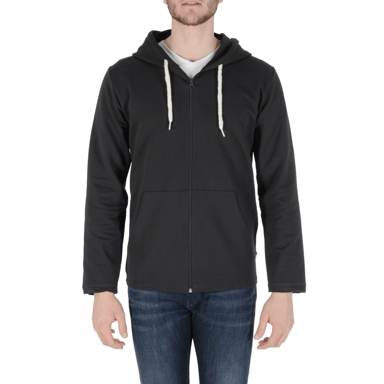 19V69 Italia Mens Hoodie Dark Grey THOMAS DARK GREY