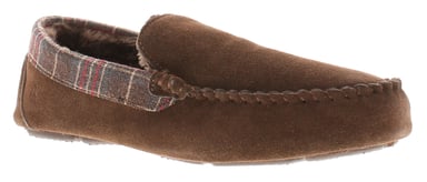 Hush Puppies Andreas Suède Heren Bruine Pantoffels