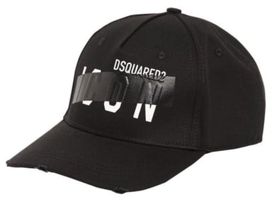Dsquared2 Icon Tape katoenen pet in zwart