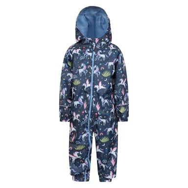 Mountain Warehouse Baby Eenhoorn Regenpak (Blauw/Roze/Groen)