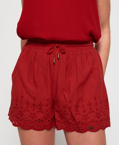SUPERDRY Annabelle short met borduursels