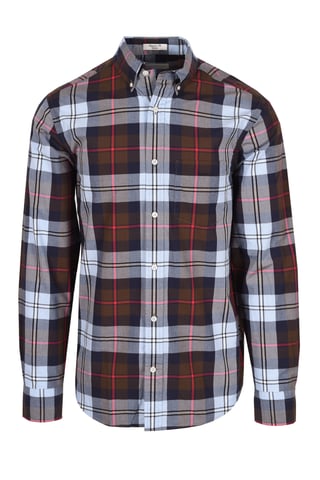 Gant Reg Poplinlarge Check Shirt Rich Brown