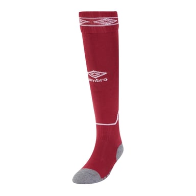 Umbro Diamanten voetbalsokken voor kinderen (Nieuw Claret/Wit)