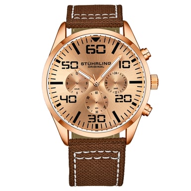 Kwarts Bruin en Goud of 42mm