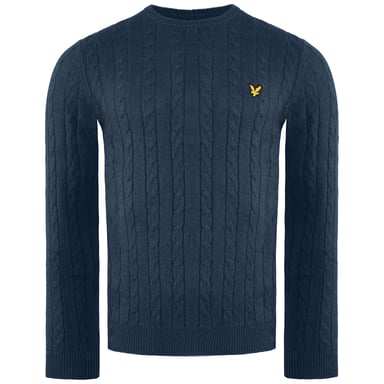 Lyle & Scott Kabel Heren Navy Trui