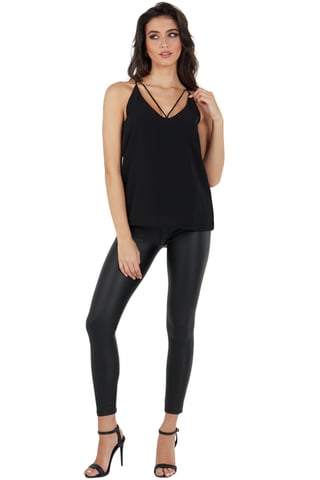 Effen cami-top met bandjes