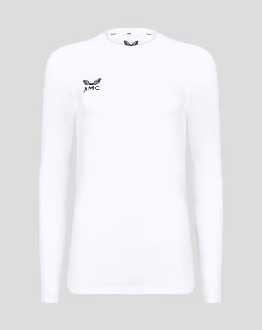 Long-mouwen performance t-shirt op zwarte / witte vrouwen