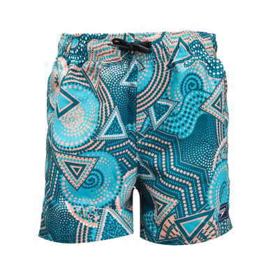 Speedo Zwemshort 13 inch met digitale print voor jongens in Blauw Oranje