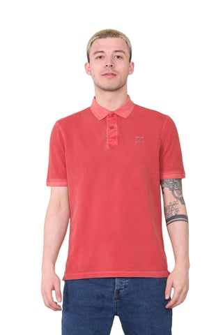M&S SS-poloshirt voor heren in baksteenrood