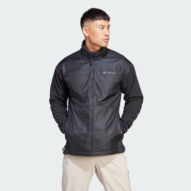 Men's adidas Terrex Multi Wind Fleece Jacket in Black