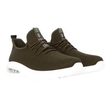 Crosshatch Heren Trevel Trainers (Olijf)