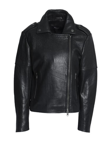 Muubaa Black Sheepskin Leather Jacket