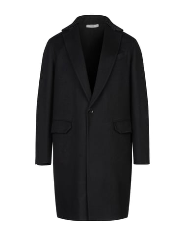 Bally Black Virgin Wool Overcoat