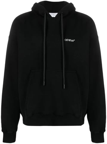Gebroken witte Lunar Arrow skate hoodie in zwart