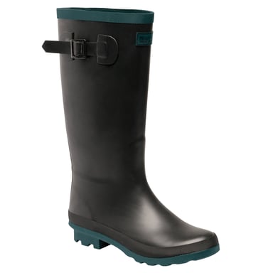 Regatta - Dames Ly Fairweather II Hoge Duurzame Rubberen Laarzen (Zwart met Turquoise)