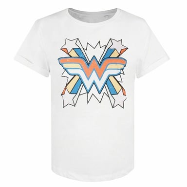 DC Comics Wonder Woman Burst Vrouwen Wit T-Shirt