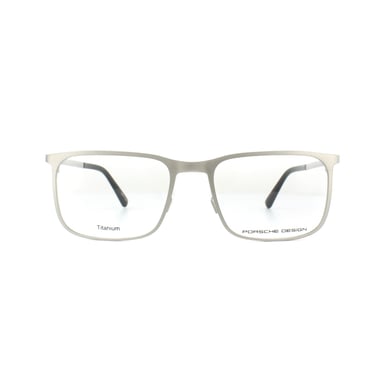 Porsche Design rechthoekige zilverherenglazen frames