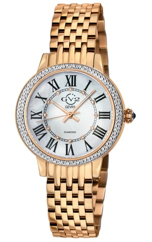 Astor III MOP Wijzerplaat Zwitserse Kwarts RVS Diamant Horloge