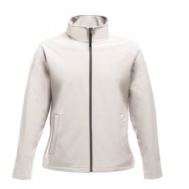 Regatta Opvallende Dames/dames Ablaze Afdrukbaar Soft Shell-jasje (Wit/licht staal)