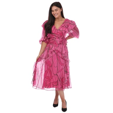 Ted Baker Victoir Pinafore jurk met ruches in roze