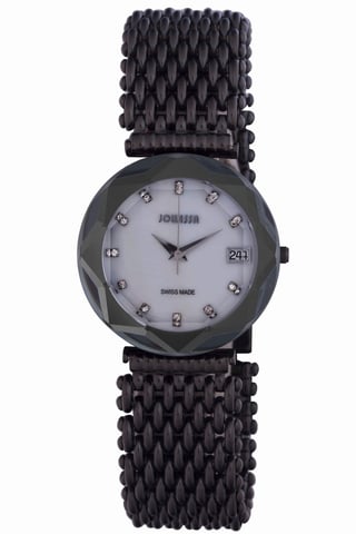 Jowissa: crystal 3 women'smother of pearl watch