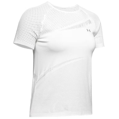 Under Armour Womens Warrior Knit Short Sleeve T-shirt Wit 1328290 112