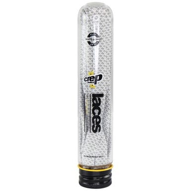 Crep Protect De Ultieme Platte Wit/Grijze Schoenveters