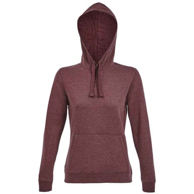 SOLS Dames/Dames Spencer Sweatshirt met capuchon (Ossenbloed Heide)