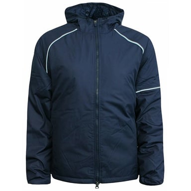 Nike ClimaFit Long Sleeve Zip Up Navy Blue Womens Hooded Jacket 261406 NAVY