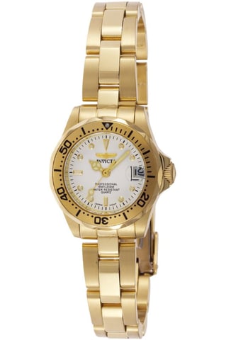 Invicta Pro Diver 8945 Dames Horloge - Quartz Uurwerk - Roestvrij Staal met witte Wijzerplaat - 24mm