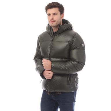 Heren Belstaff donzen Ripstop Resolve Jacket in Groen