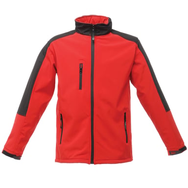 Regatta Heren Hydroforce 3-laags Softshell-jasje (windbestendig, waterafstotend en ademend) (Klassiek rood/zwart)