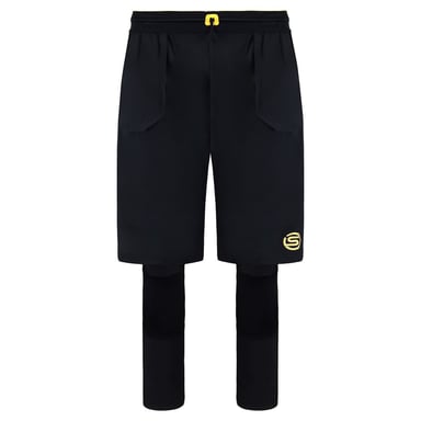 Skins Series-5 Travel & Recovery Zwart Heren 2in1 Panty Met Korte Broek SF00500399001