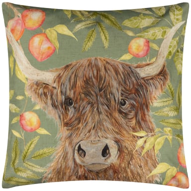 Evans Lichfield Grove Highlandcow Outdoor Cushion Cover