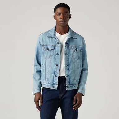 Heren Levis Trucker Jacket in Lichtblauw