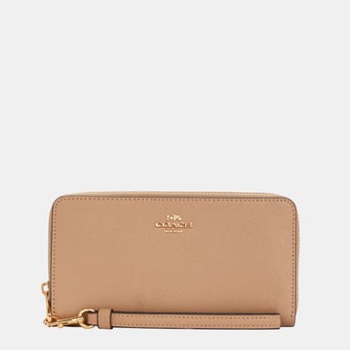 Crossgrain Long Zip Around Wallet