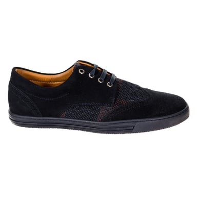 Geruite sneakers met vetersluiting HMS20206 man