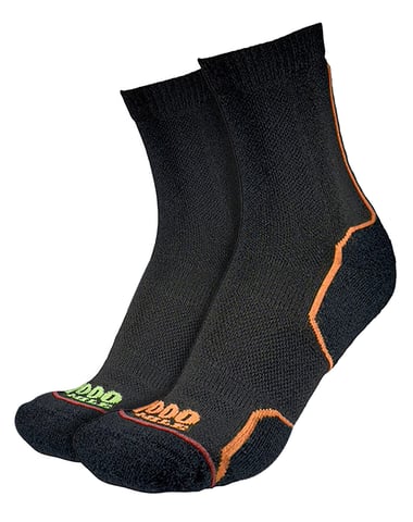 1000 Mile - Heren Trail Repreve Enkele Laag Hardloopsokken - Zwart / Neon