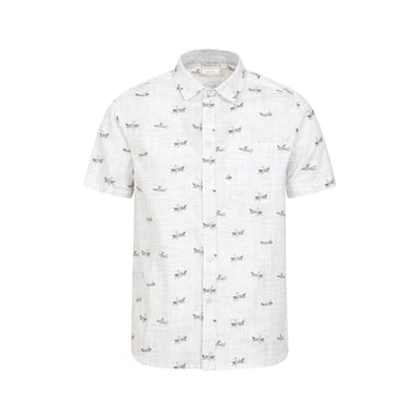 Mountain Warehouse Heren Preston Illustratie Shirt (Wit)
