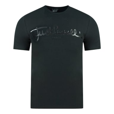 Gewoon Cavalli-logo, kenmerkend zwart T-shirt