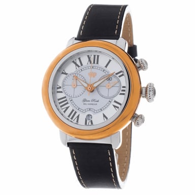 Glam Rock Dameshorloge Kwarts Zilver & Roségoud