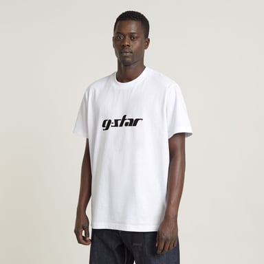 G-Star RAW Unisex Cursive Script Loose T-Shirt