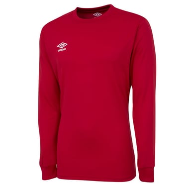 Umbro Heren Club Jersey met lange mouwen (Vermiljoen)