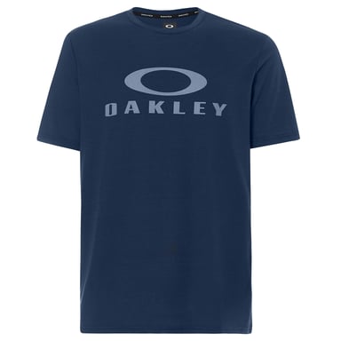 Oakley Korte Mouw Crew Neck Navy Blauw Heren O Bark T-Shirt 457130 6AC